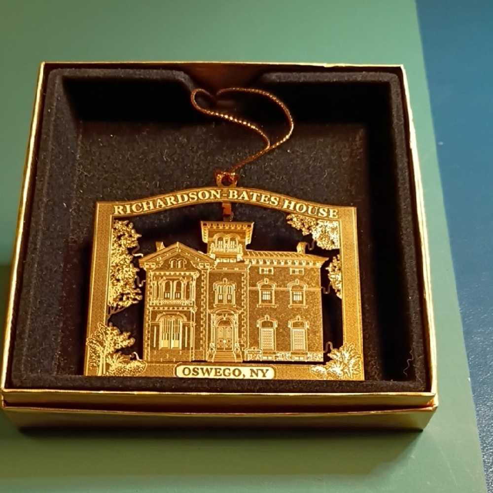 Vintage Gold Richardson-Bates House Ornament